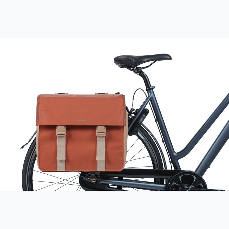 Basil Urban Load Double Bag 53 l terra/rose bike panniers 6