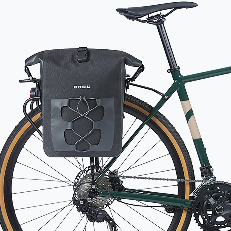 Bike pannier Basil Navigator Waterproof Single Bag MIK Hooks 15 l black 5