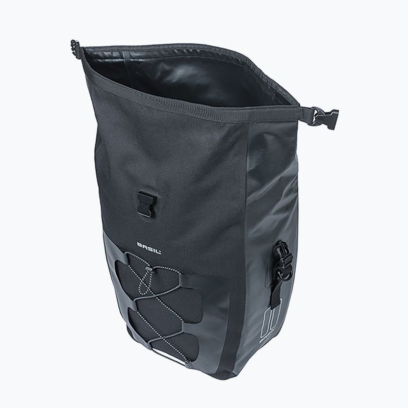 Bike pannier Basil Navigator Waterproof Single Bag MIK Hooks 25-31 l black 4