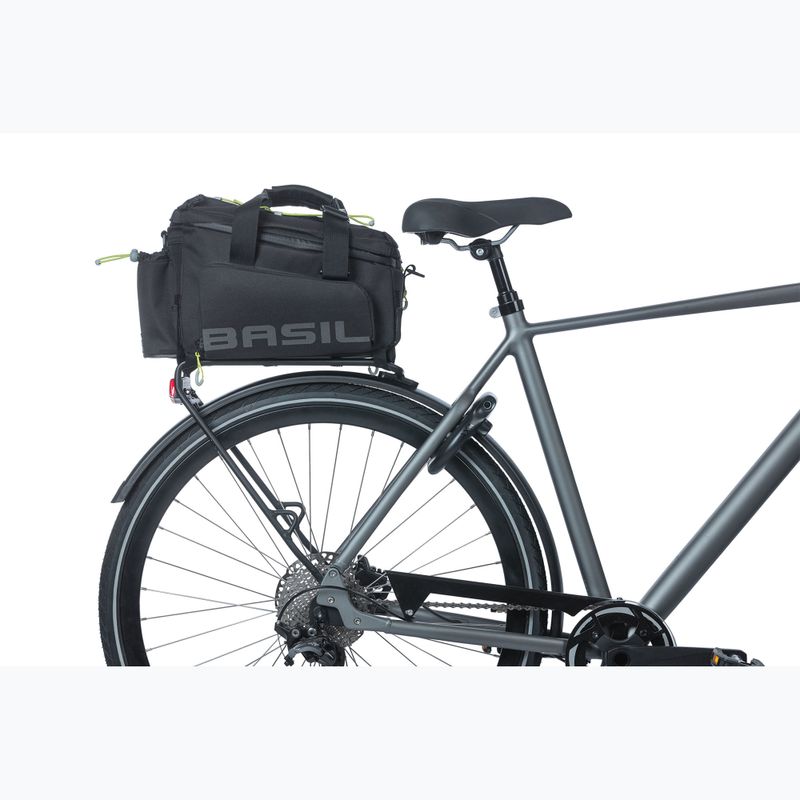 Basil Miles Trunk XL Pro 36 l black/lime bike carrier bag 9
