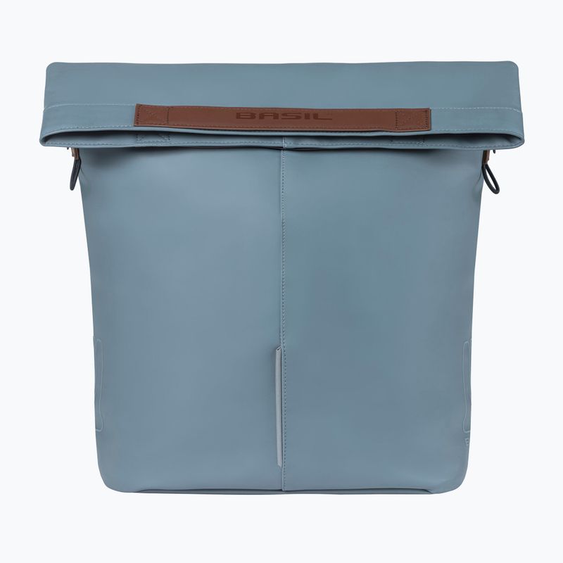 Bike carrier bag Basil City Shopper Vegan Leather 16 l blue