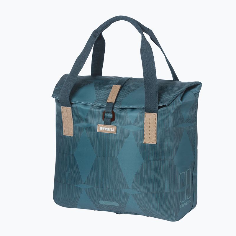 Basil Elegance Shopper 20-26 l estate blue bike rack bag 3