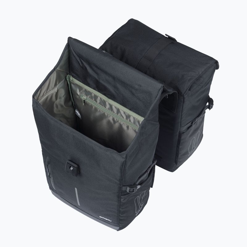 Basil Move Double Bag bicycle pannier 30 l black 5