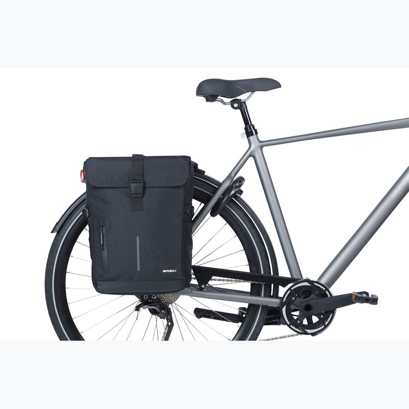 Basil Move Double Bag bicycle pannier 30 l black 6