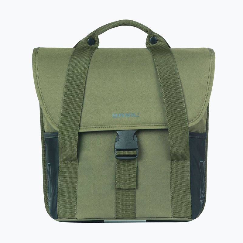 Basil Go Single bicycle pannier 16 l dark green