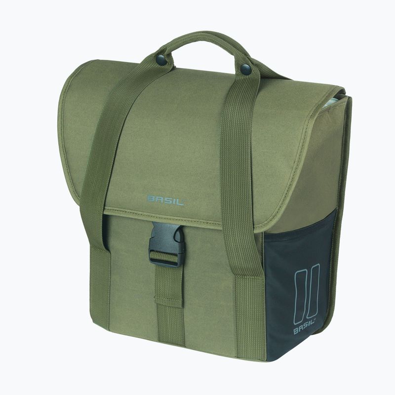Basil Go Single bicycle pannier 16 l dark green 2