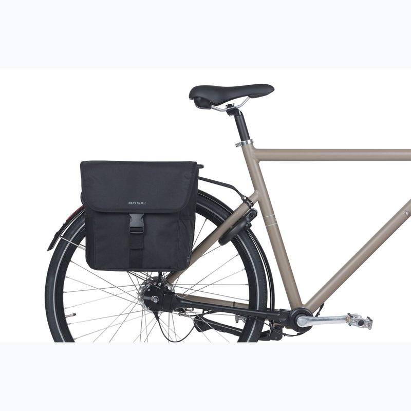 Basil Go Double Bag bicycle pannier 32 l solid black 6