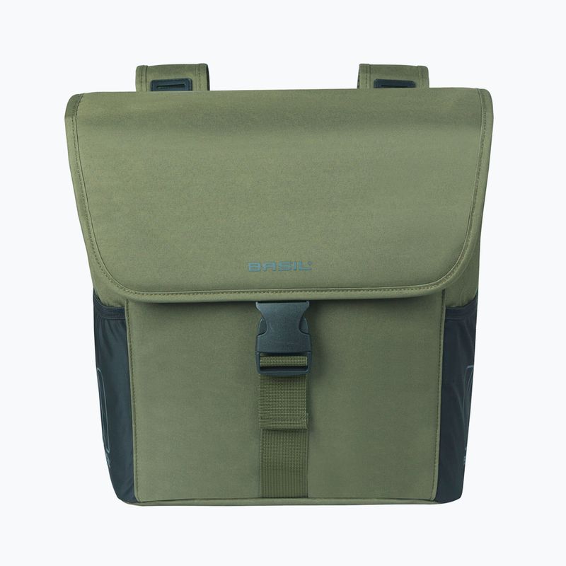 Basil Go Double Bag bicycle pannier 32 l dark green 2