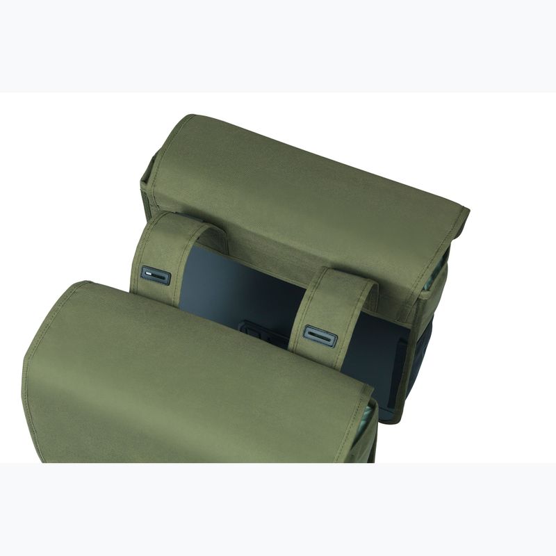 Basil Go Double Bag bicycle pannier 32 l dark green 3