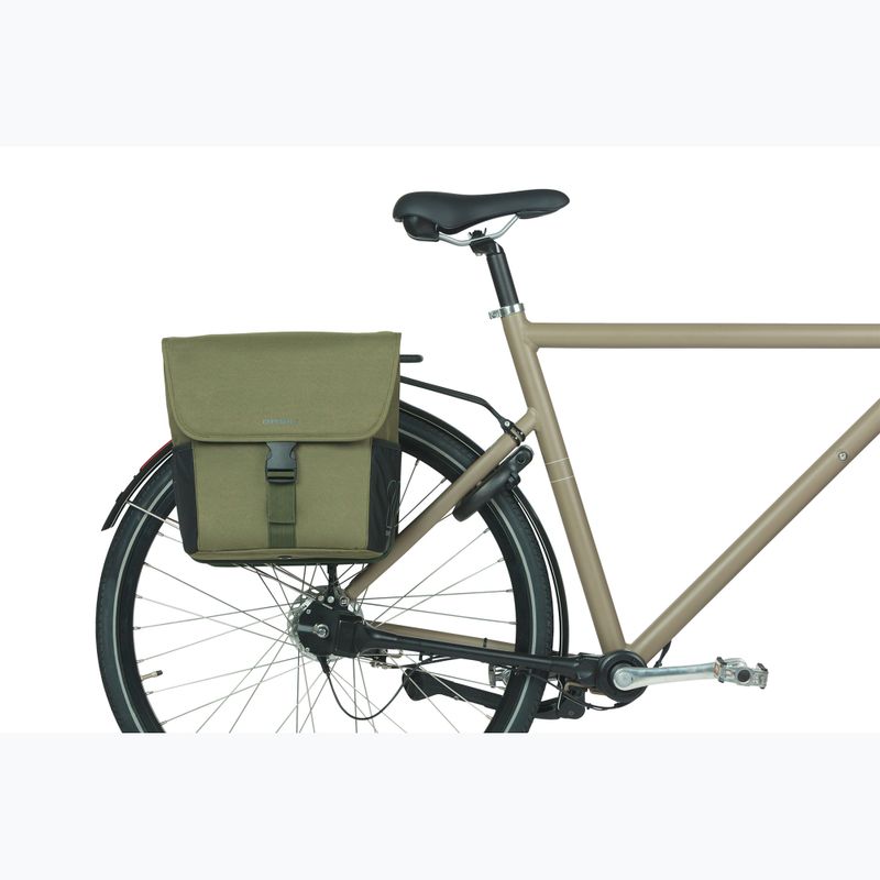 Basil Go Double Bag bicycle pannier 32 l dark green 6