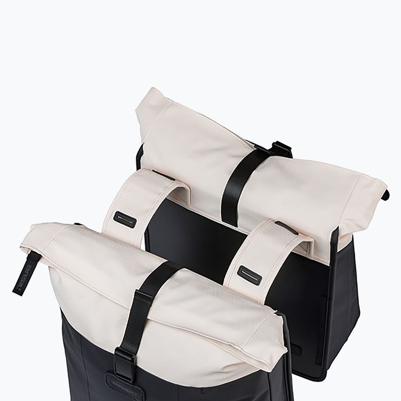 Bike pannier Basil Vive Double Pannier Bag 35 l off white/black 4