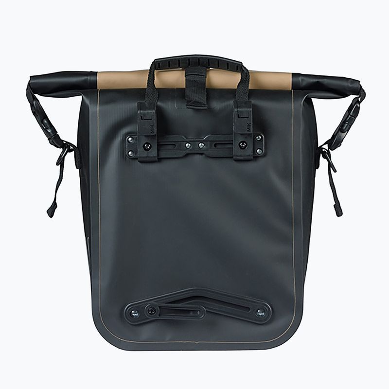 Bike pannier Basil Rivo M Single Bag MIK Hooks 12-15 l sand/black 4