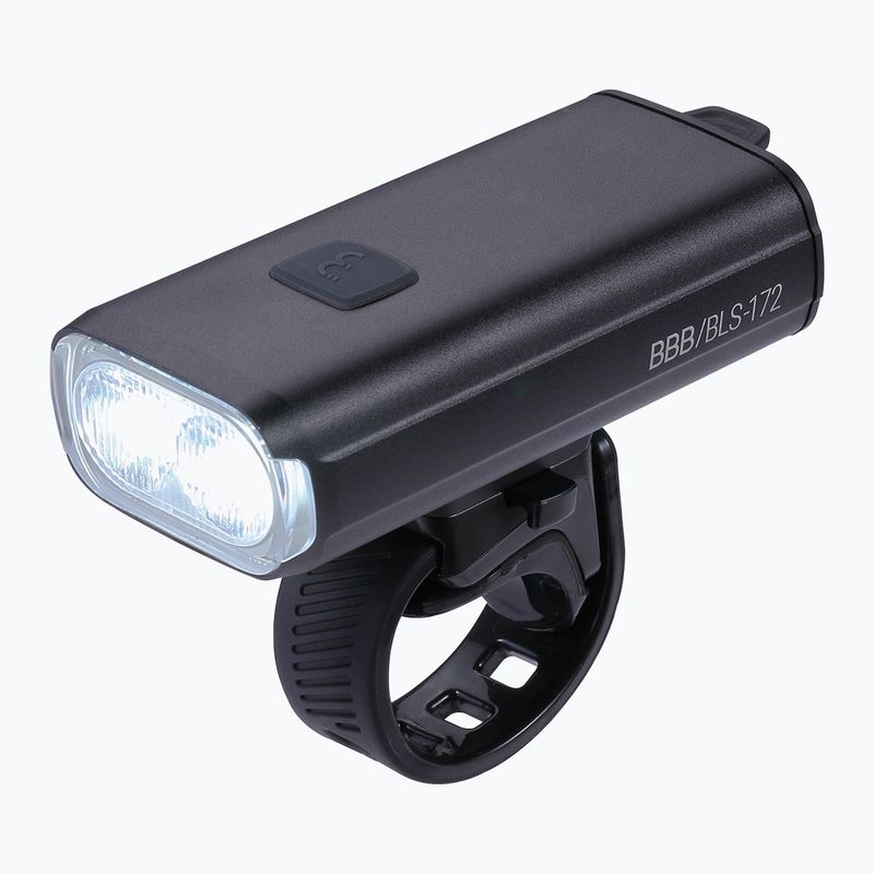 BBB Cycling StrikeDuo 1600 black front bike light 4