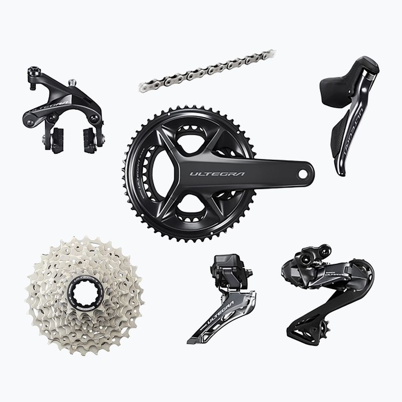 Shimano accessory group R8100 Ultegra Di2 DM rim brakes 172.5mm/52x36T/11-34