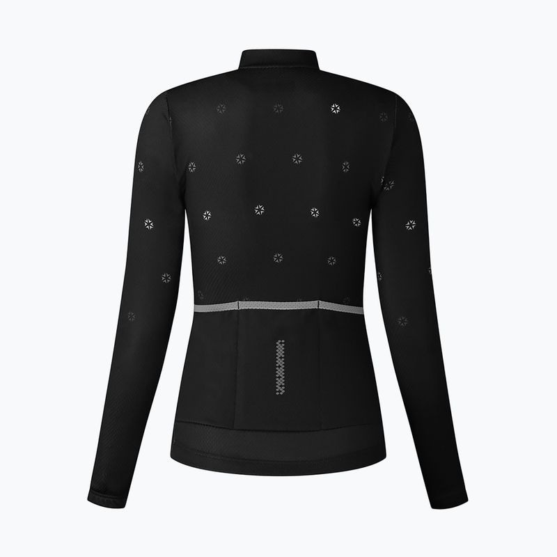 Women's cycling sweatshirt Shimano Kaede Printed Jersey LS black PCWJSPWUE12WL0114 2