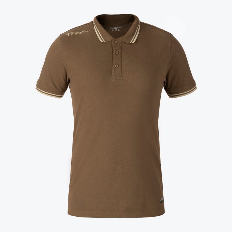Shimano Tribal Tacnical brown SHTTW17M polo T-shirt