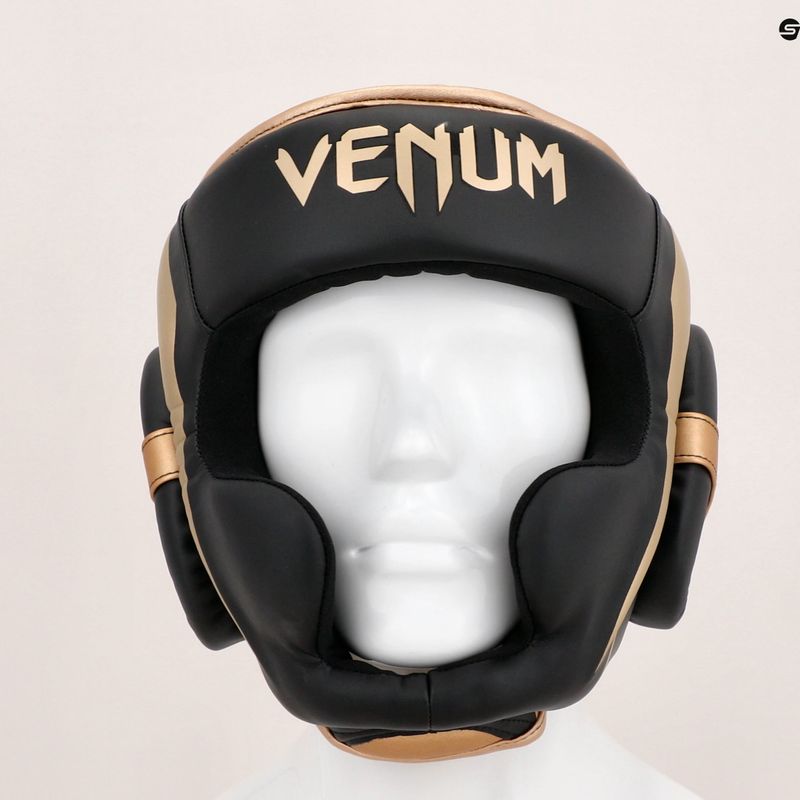 Venum Elite boxing helmet black/gold 13