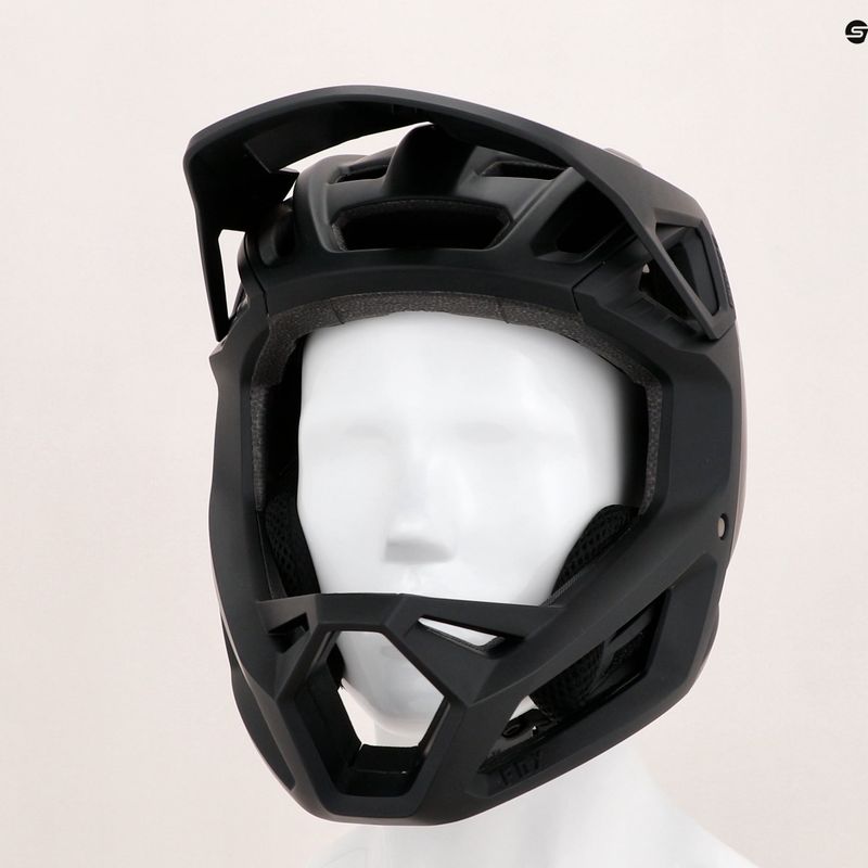 Fox Racing Proframe matte black bicycle helmet 15