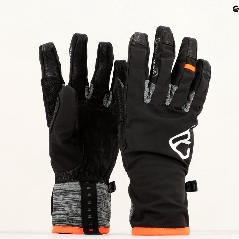 Men's gloves ORTOVOX Tour black raven 8