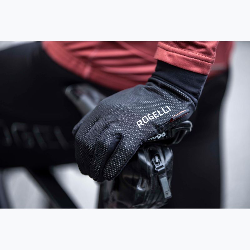 Rogelli Laval LW Windproof cycling gloves black 3