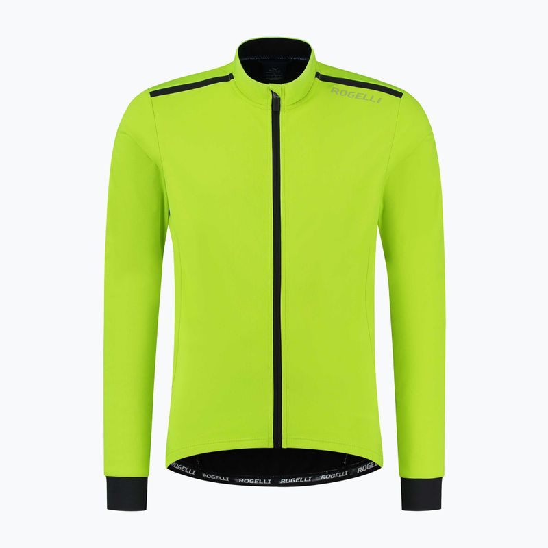 Men's cycling jacket Rogelli Pesaro 2.0 fluor yellow/black 4