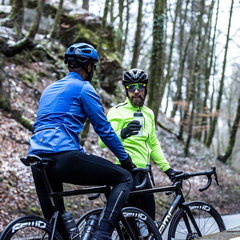 Men's cycling jacket Rogelli Pesaro 2.0 fluor yellow/black 9