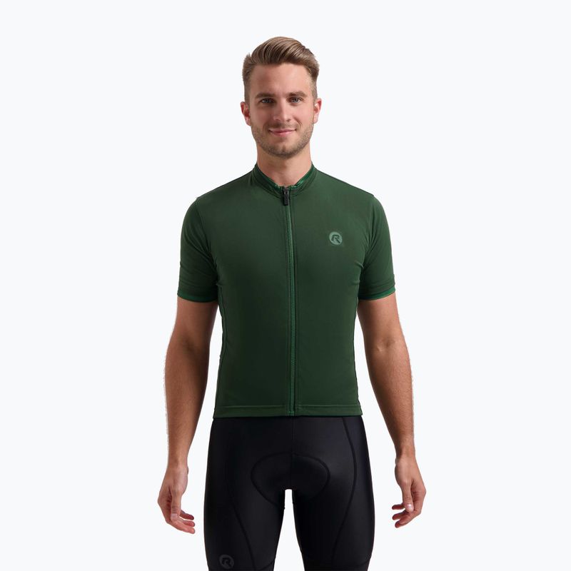 Rogelli Essential army green men's cycling jersey