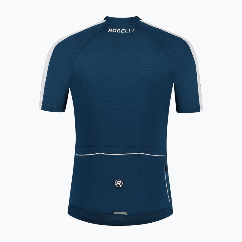 Rogelli Explore blue/white men's cycling jersey 4