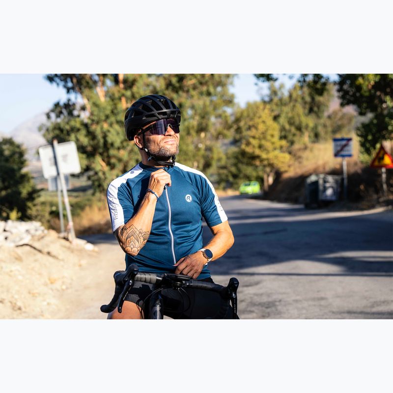 Rogelli Explore blue/white men's cycling jersey 6