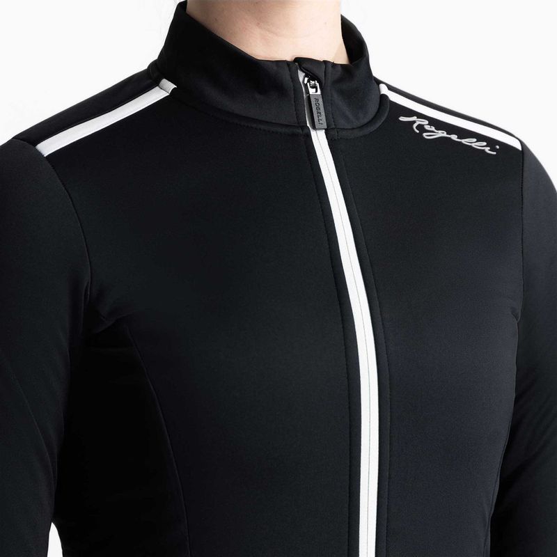 Women's cycling jacket Rogelli Pesara Winter W black/white 4