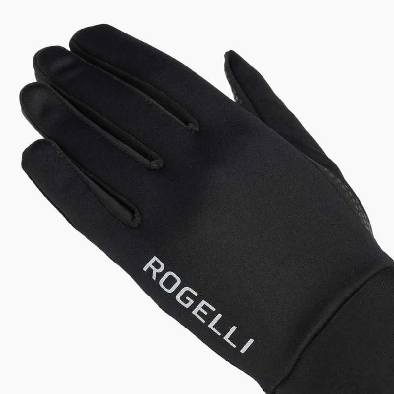 Women's cycling gloves Rogelli Laval Mid Season LW Windproof black 4
