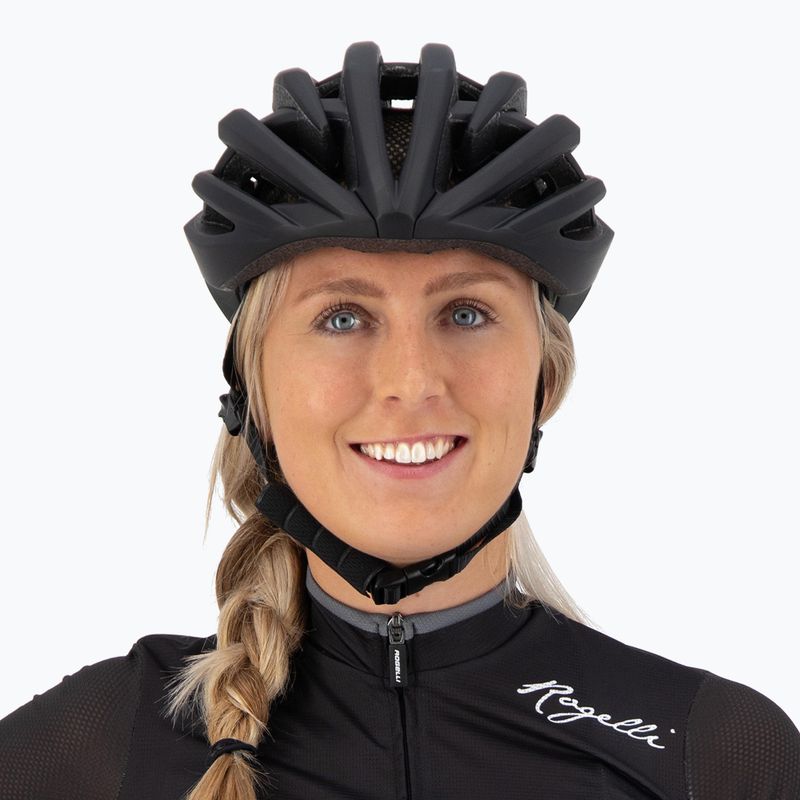 Rogelli Tecta black bicycle helmet 5