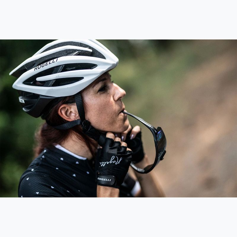 Rogelli Tecta white/black bicycle helmet 9