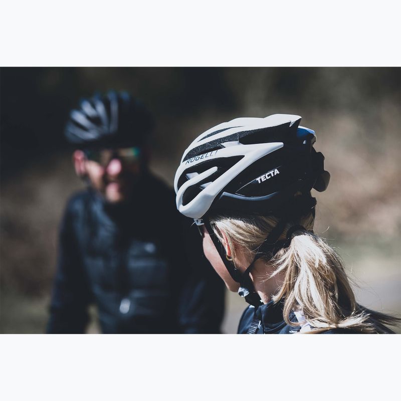 Rogelli Tecta white/black bicycle helmet 10