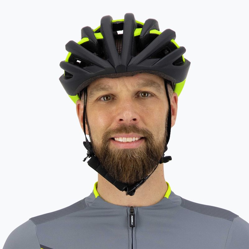 Rogelli Tecta black/fluor bicycle helmet 8