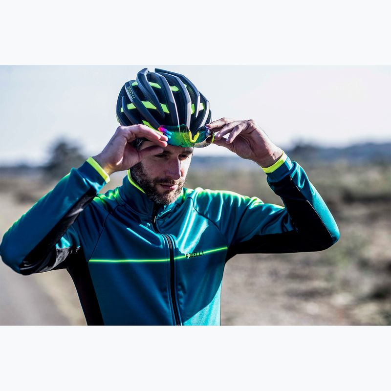 Rogelli Tecta black/fluor bicycle helmet 12