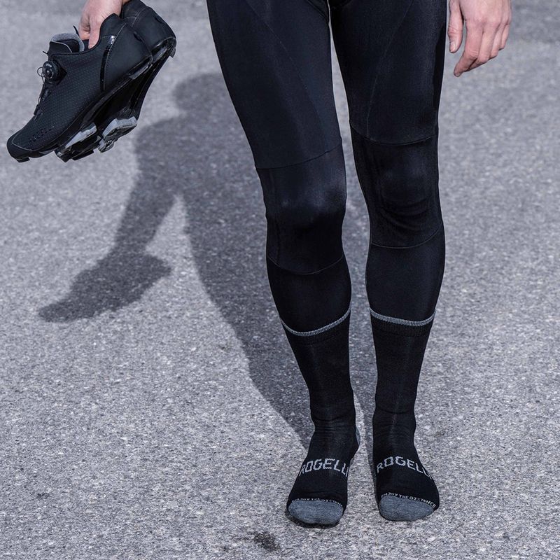 Rogelli Wool Wintersocks cycling socks black 3
