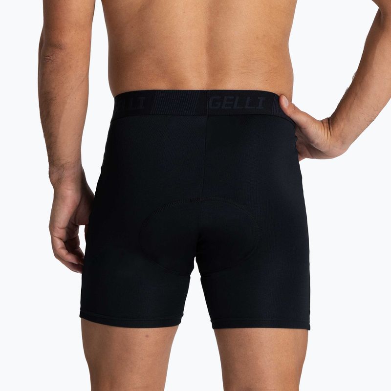 Men's cycling boxers Rogelli Boxer black 4