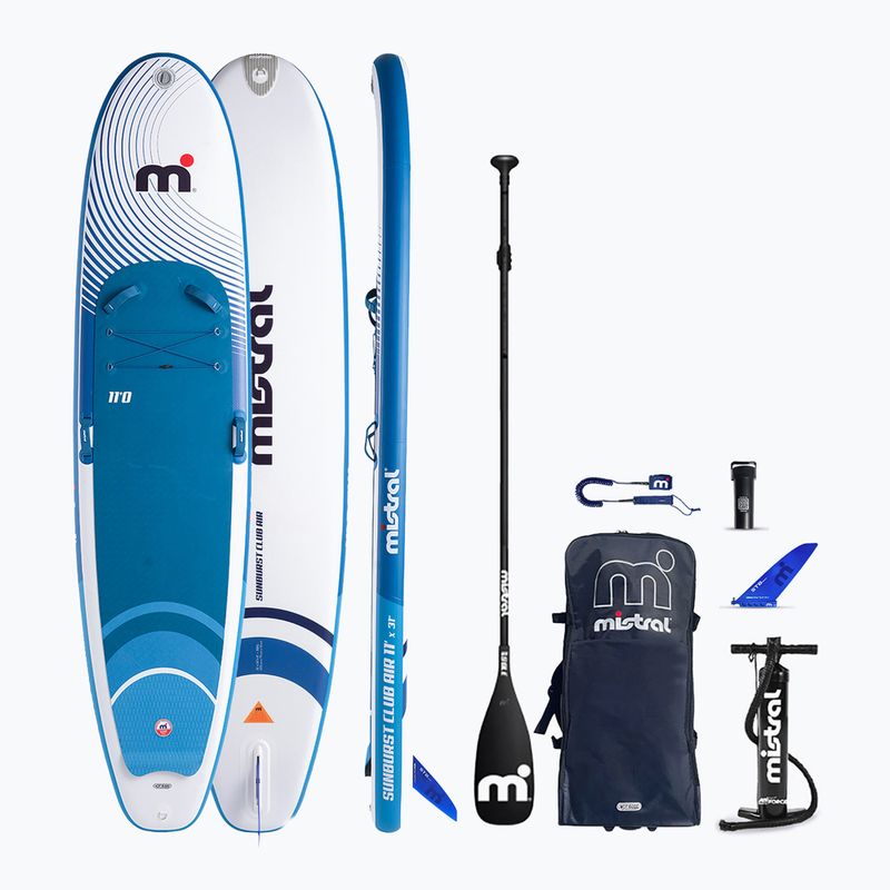 Mistral Sunburst Club Air 11'0 blue/white SUP board