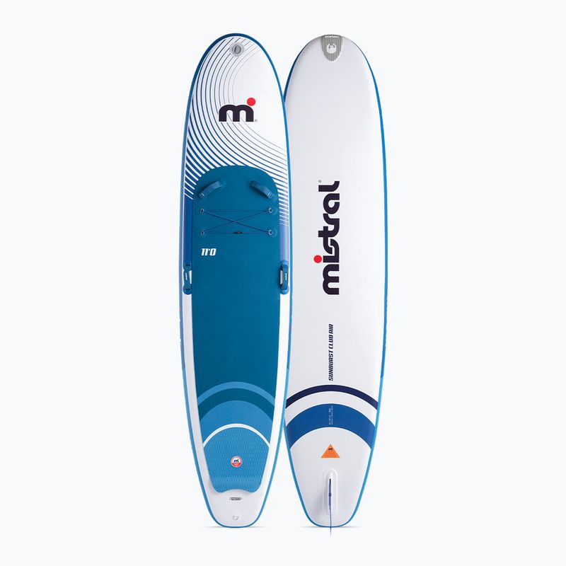 Mistral Sunburst Club Air 11'0 blue/white SUP board 2