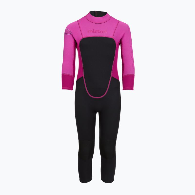 Children's swimming wetsuit Mistral Breeze 76 2,5/2mm Kids Suit black/pink 2