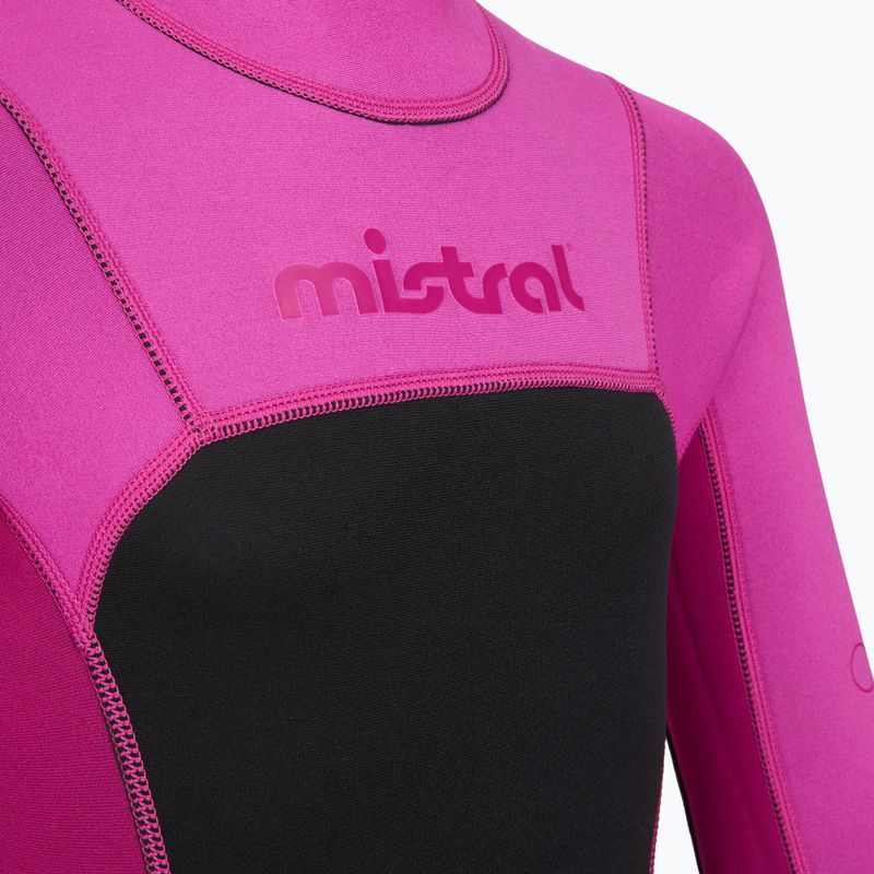 Children's swimming wetsuit Mistral Breeze 76 2,5/2mm Kids Suit black/pink 4