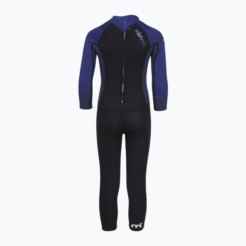 Children's swimming wetsuit Mistral Breeze 76 2,5/2mm Kids Suit black/blue 3