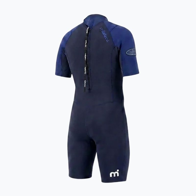 Men's swimming wetsuit Mistral Breeze 76 2,5/2mm Shorty blue 2