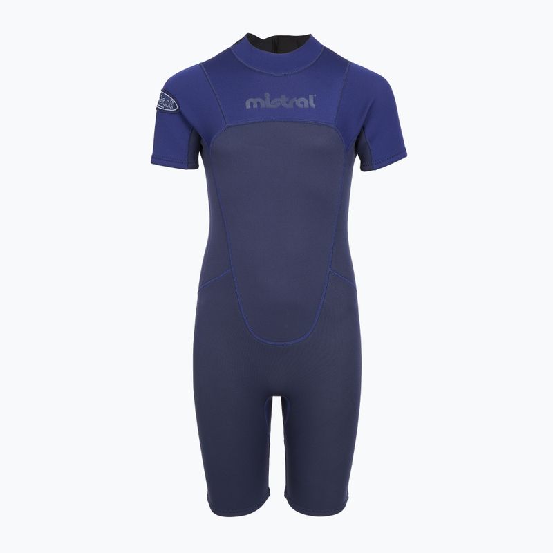 Children's swimming wetsuit Mistral Breeze 76 2,5/2mm Kids Shorty blue 2