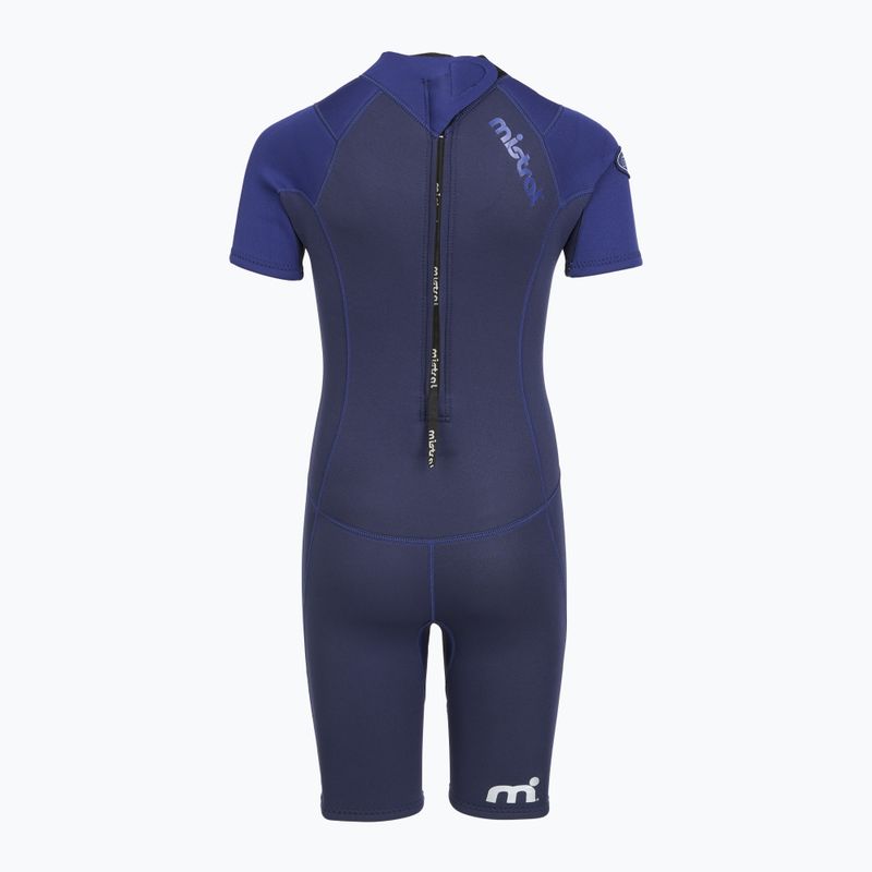 Children's swimming wetsuit Mistral Breeze 76 2,5/2mm Kids Shorty blue 3