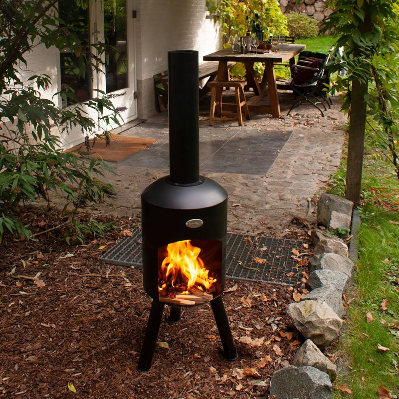 Outdoor fireplace BonFeu Bonbini black 10