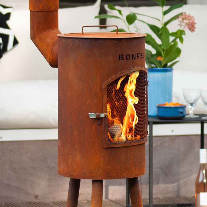 Outdoor fireplace BonFeu BonGiano SP black 6