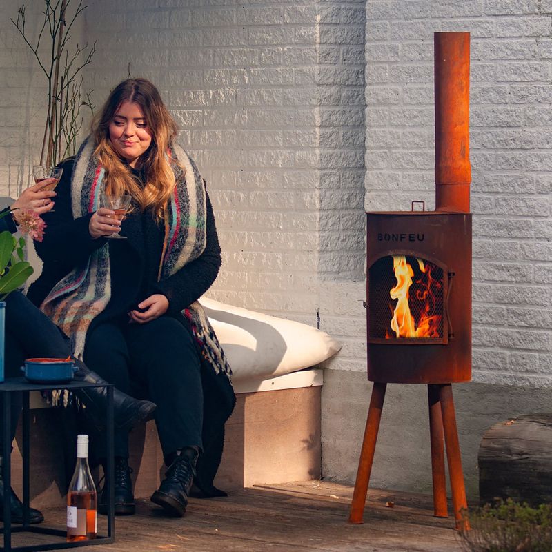 Outdoor fireplace BonFeu BonGiano SP black 8