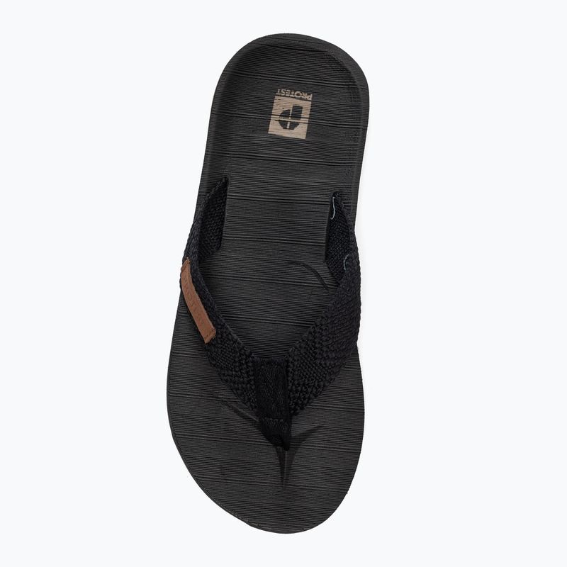 Men's Protest Haiti black flip flops P5790300 6